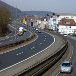 Blick über Stadtautopbahn