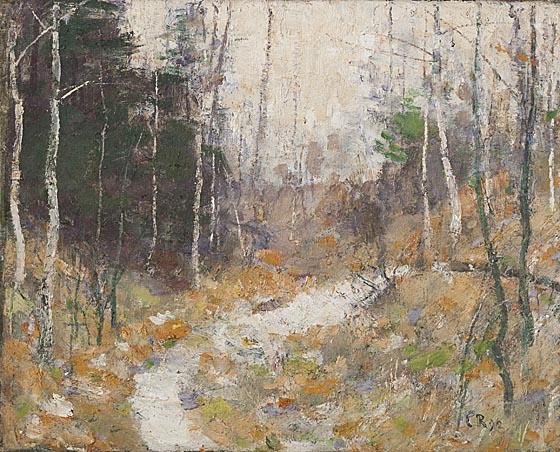 2012_10_09_Rohlfs_Waldweg_mit_Birken_und_Tannen