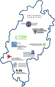 Karte Netzwerk WissWeit Hessen