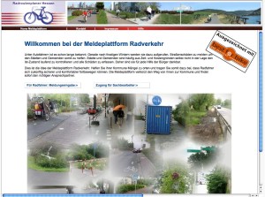 Meldeplattform Radverkehr