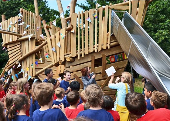 Das neue Schulschiff der Sophie-von-Brabant-Schule, getauft auf den Namen „Sophie“. Foto Tina Eppler