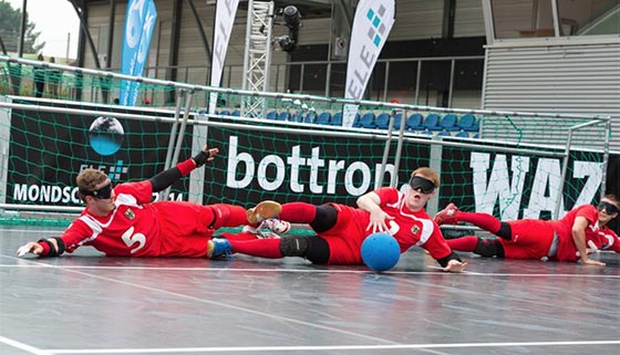 Defensivszene aus der Gruppenphase mit Stefan Hawranke, links, Michael Feistle, Reno Tiede. Foto Ralf Kuckuck