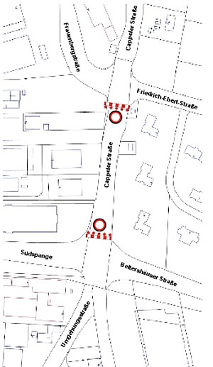 Grafik Sperrung Cappeler Straße