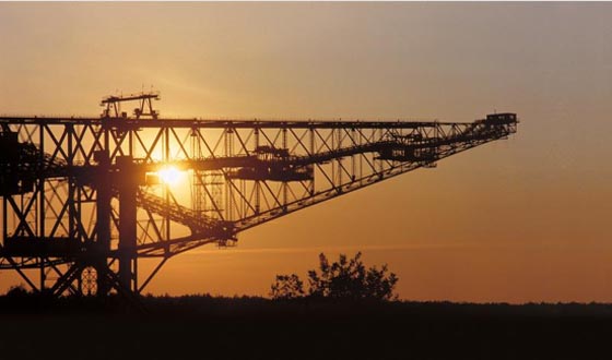 Förderbrücke F60 Foto Besucherbergwerk F60