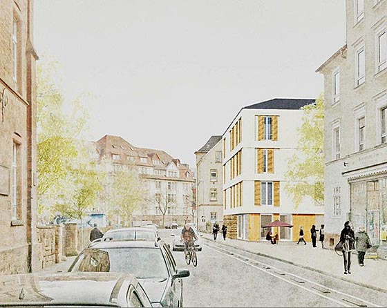 Darstellung Studentenwohnheim Gutenbergstrasse