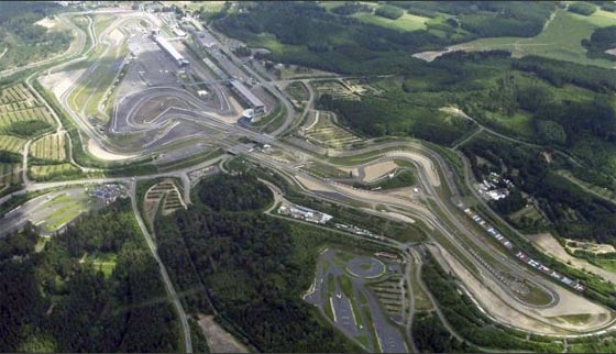Luftaufnahme des Nürburgrings