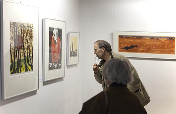 Bis zum 4. September 2016 präsentiert das Marburger Haus der Romantik die Ausstellung 'Die deutsche Romantik als Fluchtpunkt der Seele – Holzschnitte von Jacob Prins (1917 – 2005). Sternbald-Foto Hartwig Bambey