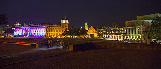 Lichtsetzung zur Kassewler Museumsnacht 2016. Sternbald-Foto Hartwig Bambey