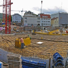 Nachtarbeit auf Großbaustelle