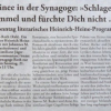 Kulturelles im Marburger Land – Rezitation von Heinrich Heine in der Synagoge