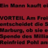In Marburg auch Parteienspende vor Ort von Seiten der DVAG