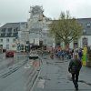Bautätigkeiten am Bahnhof im Fortschritt