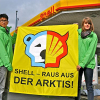 Protest an Shell-Tankstellen – Umweltaktivisten von Greenpeace wollen Ölbohrungen in der Arktis verhindern
