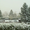 Erster Schnee in Marburg Ende Oktober