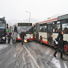 Schneefall unterbricht Busverbindung auf die Lahnberge