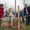 Klimaschutzprojekt Richtsberg-Gesamtschule:  Achtklässler experimentieren und  pflanzen Bäume auf Schulgelände