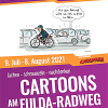 Die wahrscheinlich längste Cartoon-Ausstellung der Welt auf dem Fulda-Radweg R1