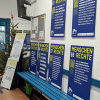  „Parcours der Menschenrechte“ auf dem Marktplatz als Pop-up-Ausstellung