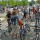 Fahrrad- und Skater-Demonstration durch die Innnenstadt
