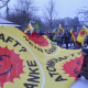 Eine Hundertschaft in Marburg unterwegs – Klare Zeichen und Worte zum Fukushima-Tag