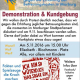 Demonstration gegen Erhöhung der Betreuungskosten in Marburg  am 5. November