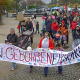 Gegen Erhöhung der Betreuungskosten in Marburg demonstriert