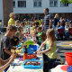 Sophie-von-Brabant-Schule: Schüler bilden bunte Europa-Tafel mit Speisen aus 40 Ländern