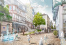 Wettbewerbsarbeiten: In der Marburger Oberstadt mehr Bäume und mehr Wasser